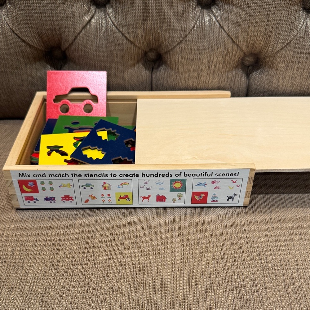 Melissa & Doug Colorful Stencil Set